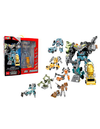 GIOCHI BOY: vendita online ROBOT TRASFORMABILE 6IN1 CON ACCESSORI in offerta
