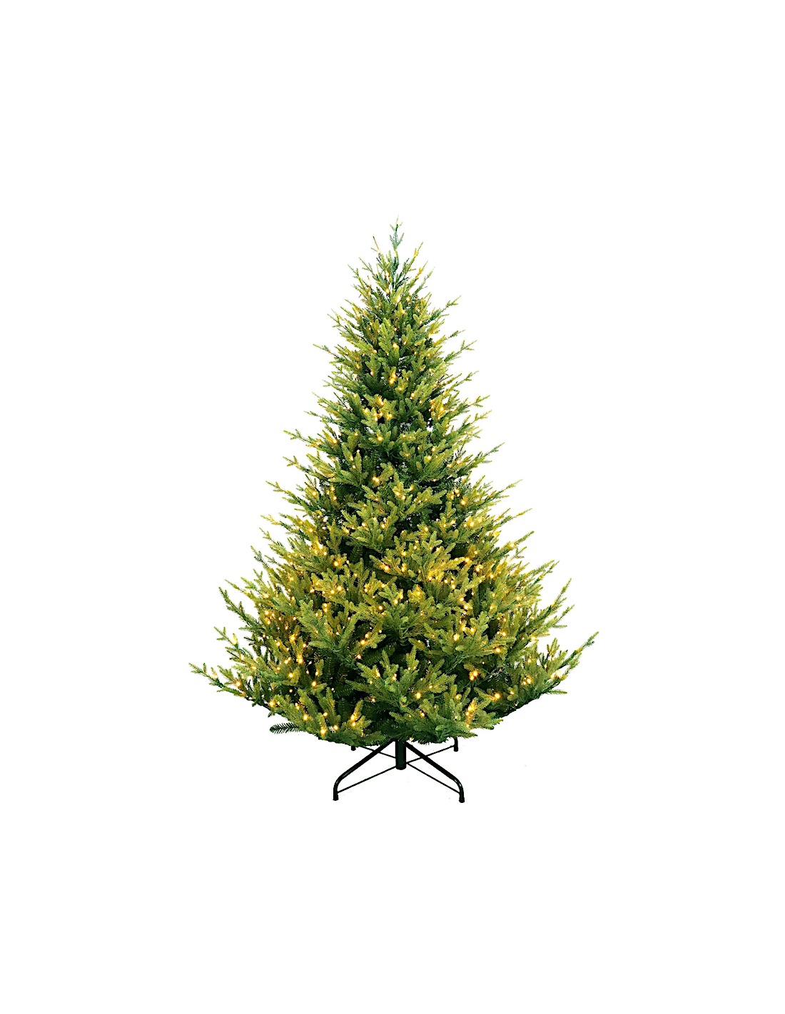 ALBERI DI NATALE: vendita online Albero di Natale Yellowstone H210cm con 1000 LED bianco caldo, abete artificiale realistico ...