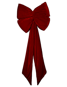 OGGETTISTICA NATALE: vendita online Decorazione fiocco di Natale 70x180cm rosso in velluto - La magia di Natale a casa tua in...