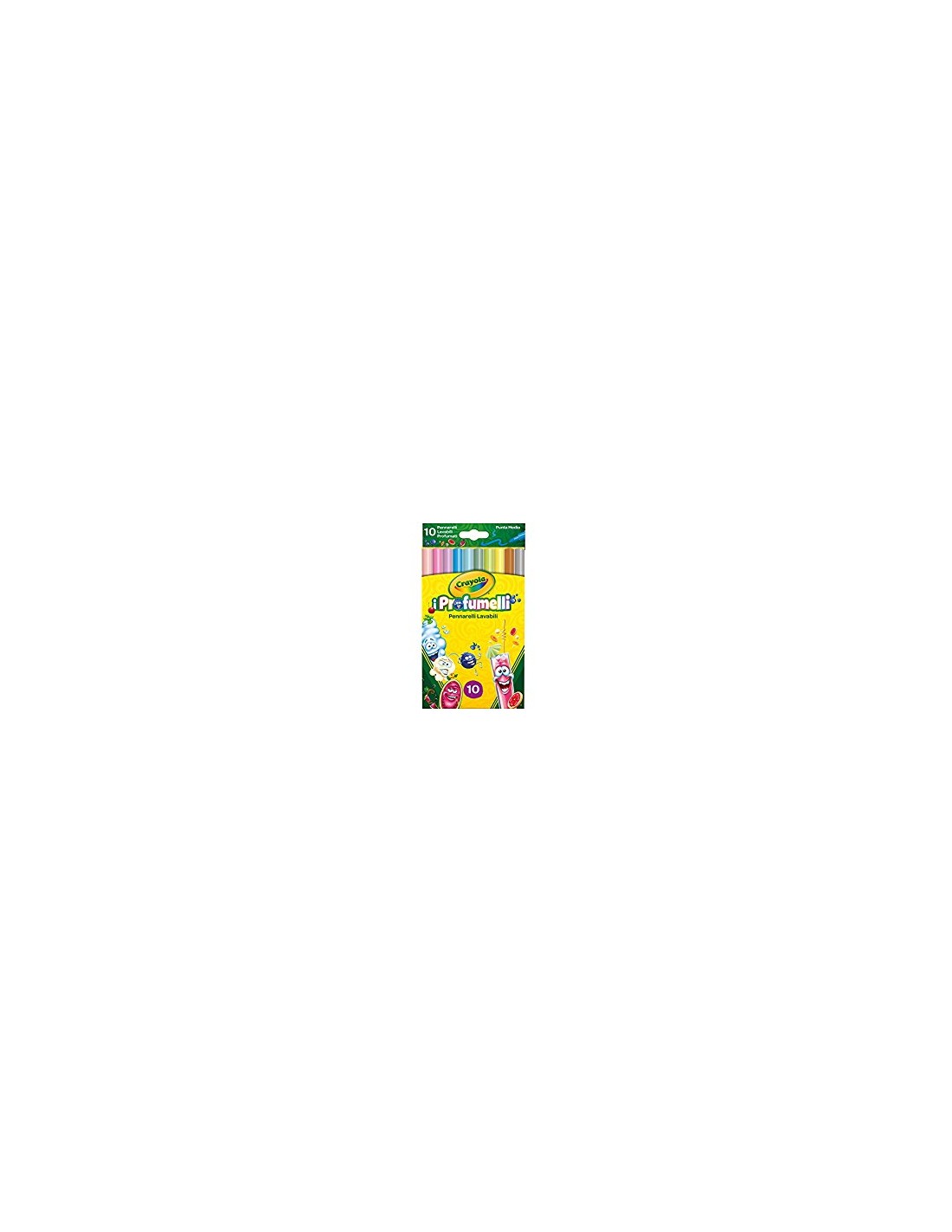 PRESCOLARI: vendita online PENNARELLI LAVABILI PROFUMATI, PUNTA MEDIA, 10 PEZZI, COLORI ASSORTITI, CRAYOLA, I PROFUMELLI in o...