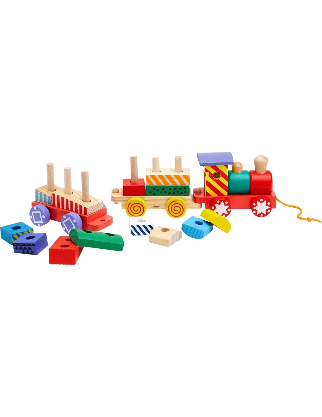 Legnoland Trenino Trainabile Multicolore Globo | Shop in Casa