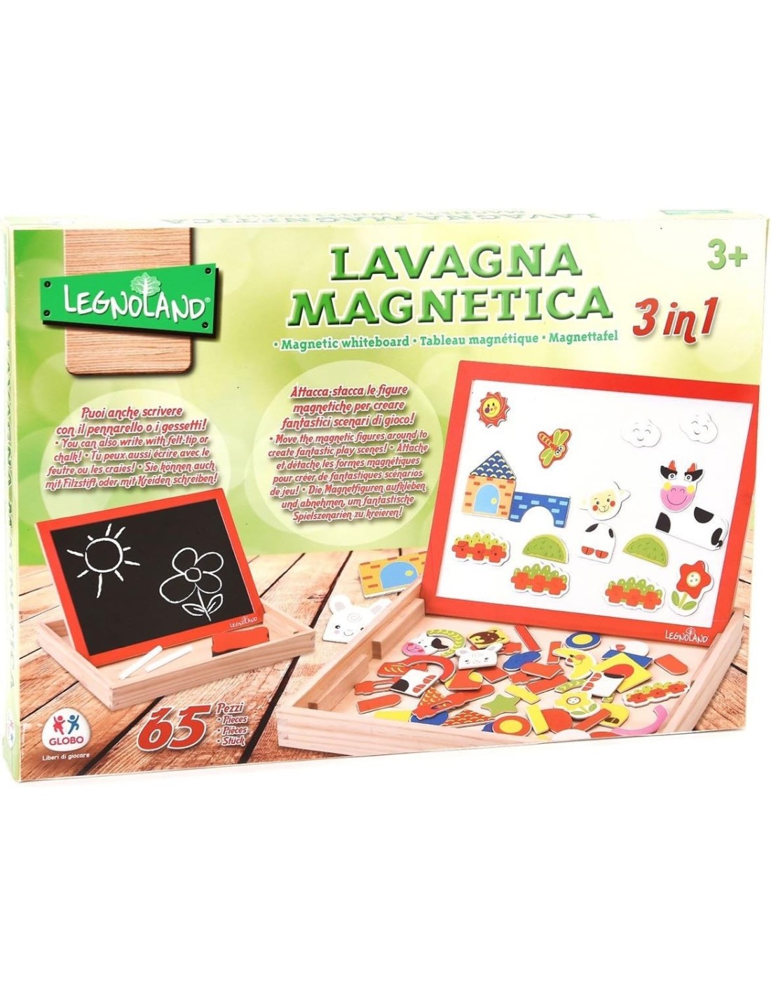 LEGNOLAND 37764 LAVAGNA MANGETICA 3IN1 GLOBO SPA su Shop in Casa