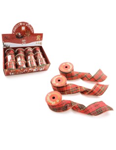 NASTRO TARTAN IN TESSUTO 270X6,3CM ASSORTITO