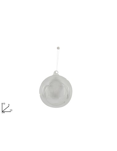 SFERA VETRO APERTA 10CM TRASPARENTE