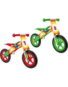 Bicicletta in legno senza pedali con sellino regolabile e ruote in gomma | shopincasa.it 2