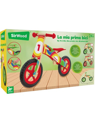 Bicicletta in legno senza pedali con sellino regolabile e ruote in gomma | shopincasa.it