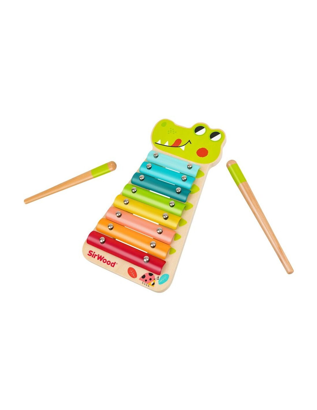 Xilofono coccodrillo in legno per bambini Sirwood | shopincasa.it