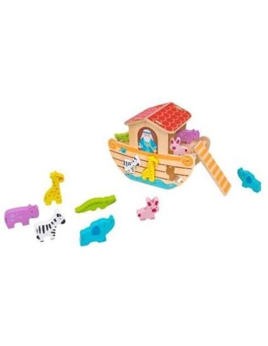 Arca di Noè in Legno Gioco Educativo con Animali ad Incastro | Shop in Casa