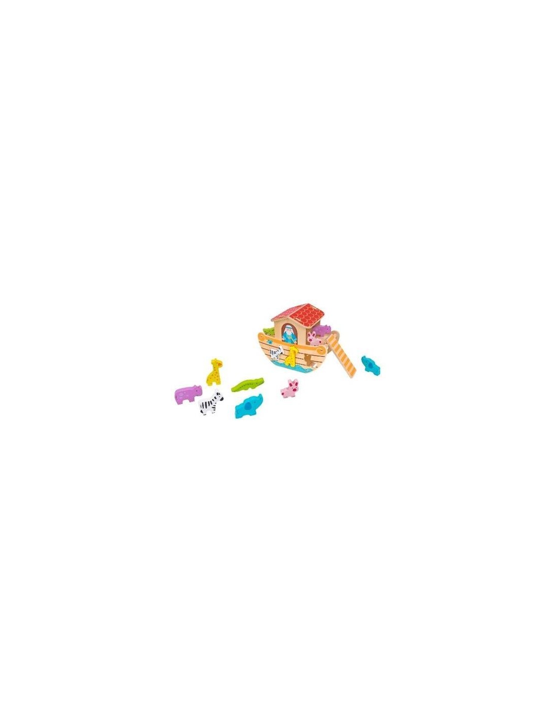 Arca di Noè in Legno Gioco Educativo con Animali ad Incastro | Shop in Casa