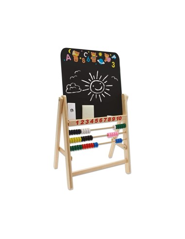 Lavagna Teorema in Legno con Pallottoliere e Gessetti 66x40 cm | Shop in Casa