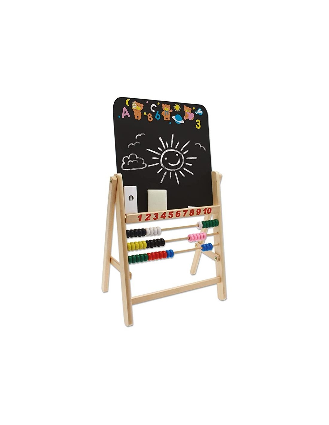Lavagna Teorema in Legno con Pallottoliere e Gessetti 66x40 cm | Shop in Casa