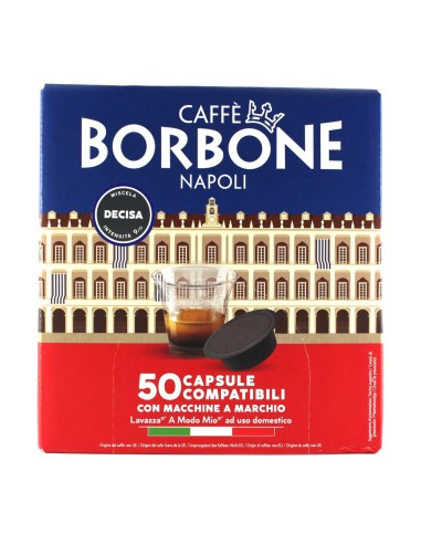 CAFFE': vendita online Caffè Borbone Miscela Decisa 50 Capsule Compatibili Lavazza A Modo Mio in offerta