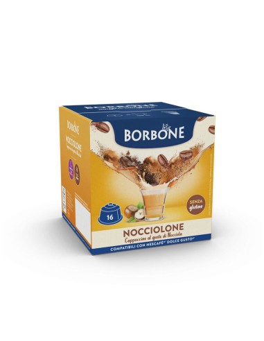 CAFFE': vendita online Caffè Borbone Nocciolone – 16 Capsule Compatibili Dolce Gusto in offerta