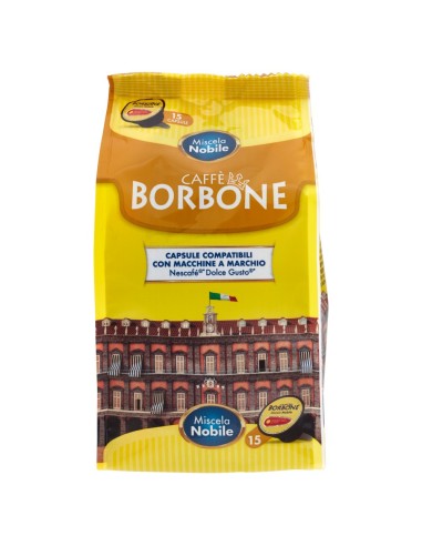 CAFFE': vendita online Caffè Borbone Miscela Nobile – 15 Capsule Compatibili Dolce Gusto in offerta