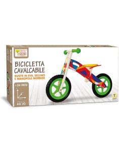 BICI - PRIMI PASSI - AUTO: vendita online FATTO DI LEGNO BICICLETTA CAVALCABILE 83X36X57CM 40594 in offerta