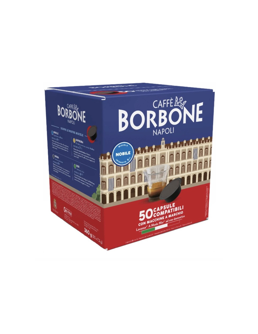 CAFFE': vendita online Caffè Borbone Miscela Nobile – 50 Capsule Compatibili Lavazza A Modo Mio in offerta