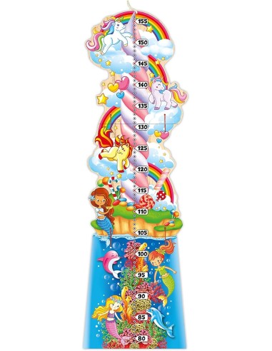 MISURATORE ALTEZZA PER BAMBINI DA PARETE IN LEGNO 80-155 CM | Shop in Casa