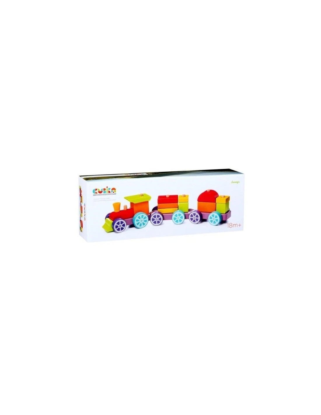 Trenino in legno con forme Cubika gioco educativo | shopincasa.it