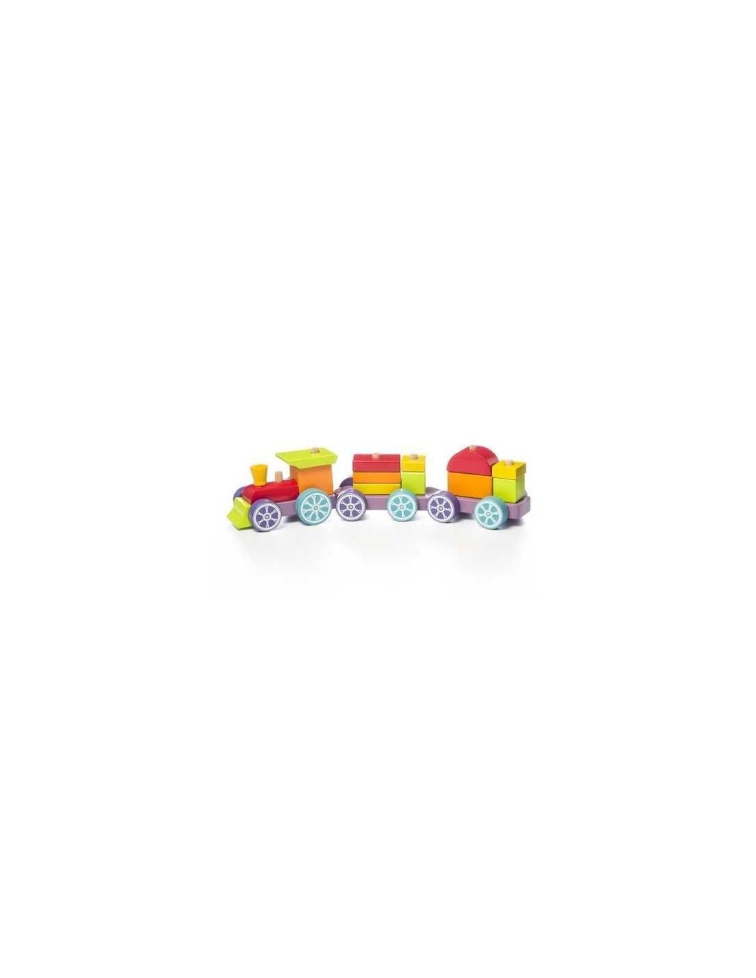 Trenino in legno con forme Cubika gioco educativo | shopincasa.it