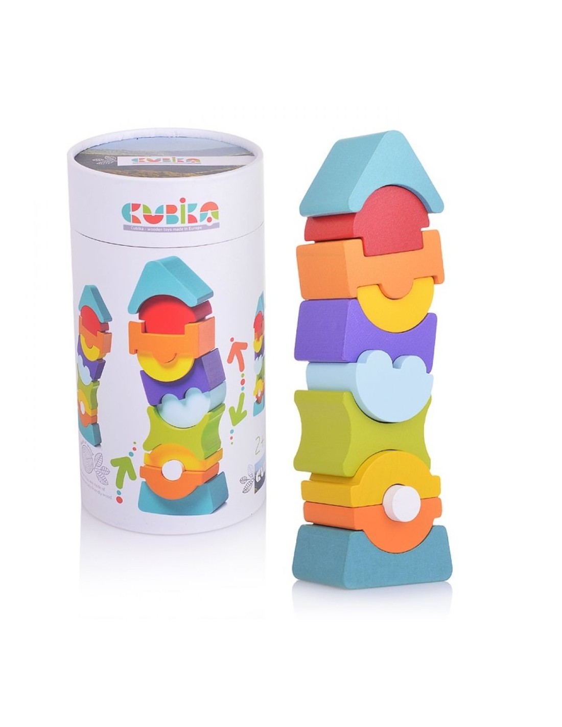 Torre Flessibile Forme Legno Cubika CBK12862 Gioco Educativo | Shop in Casa
