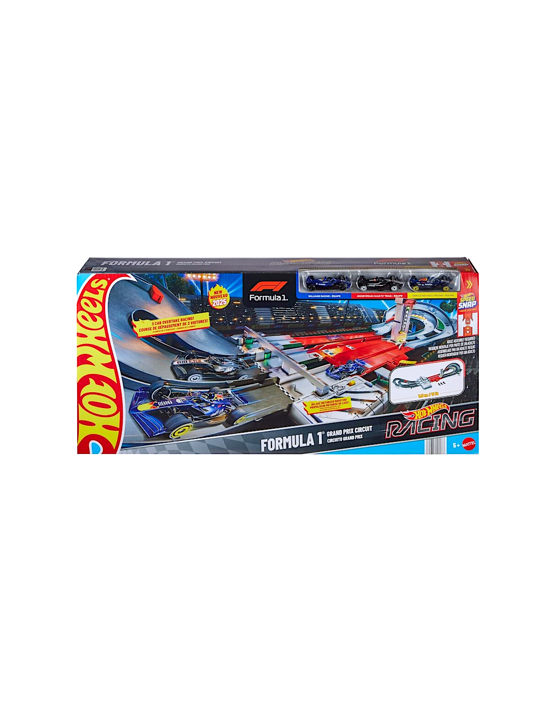 GIOCATTOLO PUBBLICIZZATO: vendita online HOT WHEELS RACING, CIRCUITO GRAND PRIX JDY16, PISTA 2 MODALITÀ, BOOSTER MOTORIZZATO,...