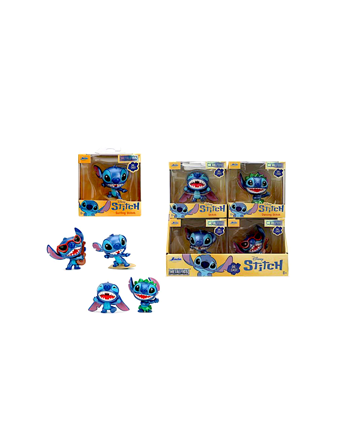 GIOCATTOLO PUBBLICIZZATO: vendita online STITCH FIGURA 6,5CM ASSORTITO METALLO in offerta