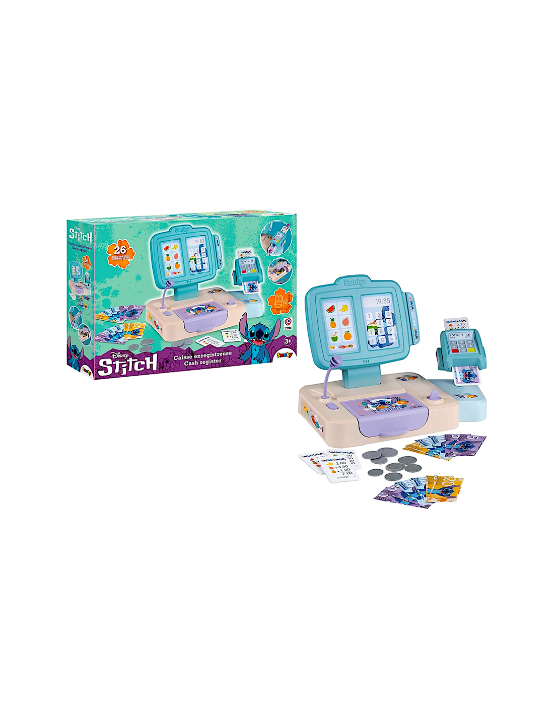 GIOCATTOLO PUBBLICIZZATO: vendita online STITCH REGISTRATORE DI CASSA, GIOCO RAGAZZI in offerta