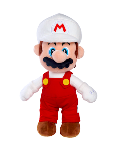 PELUCHE: vendita online SUPERMARIO FIRE MARIO PELUCHE 30CM in offerta