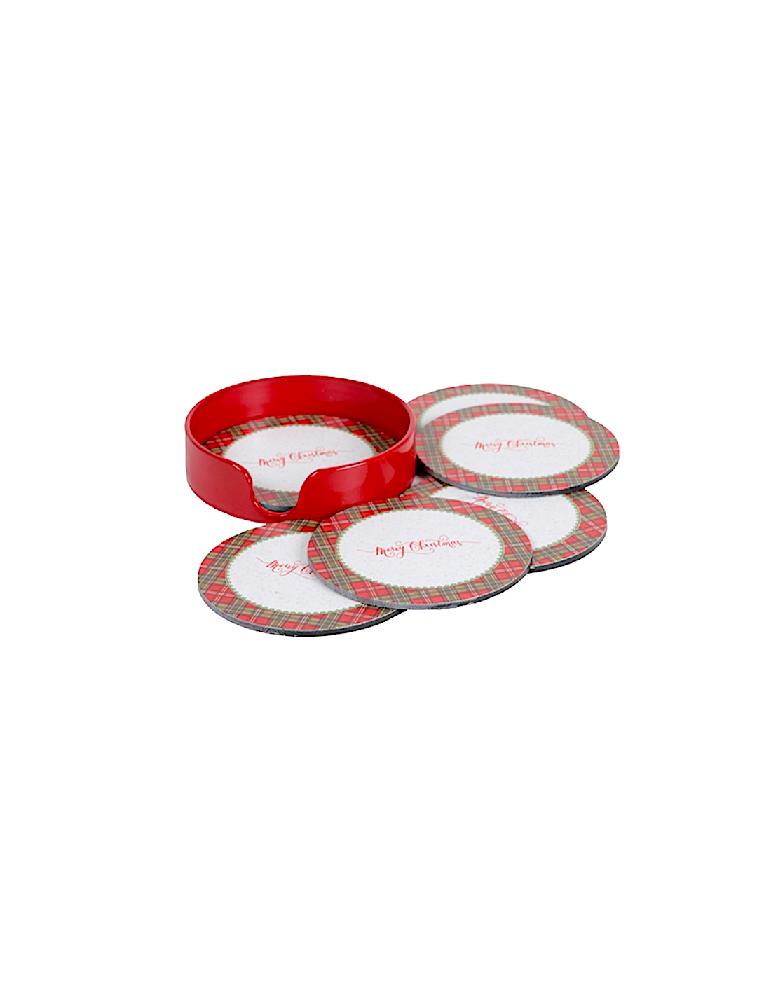 OGGETTISTICA NATALE: vendita online Set 6 sottobicchieri di Natale Merry Christmas in PVC - La magia di Natale a casa tua in ...
