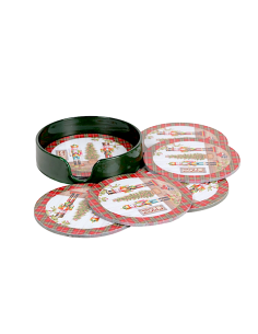 SET 6 SOTTOBICCHIERI SCHIACCIANOCI PVC