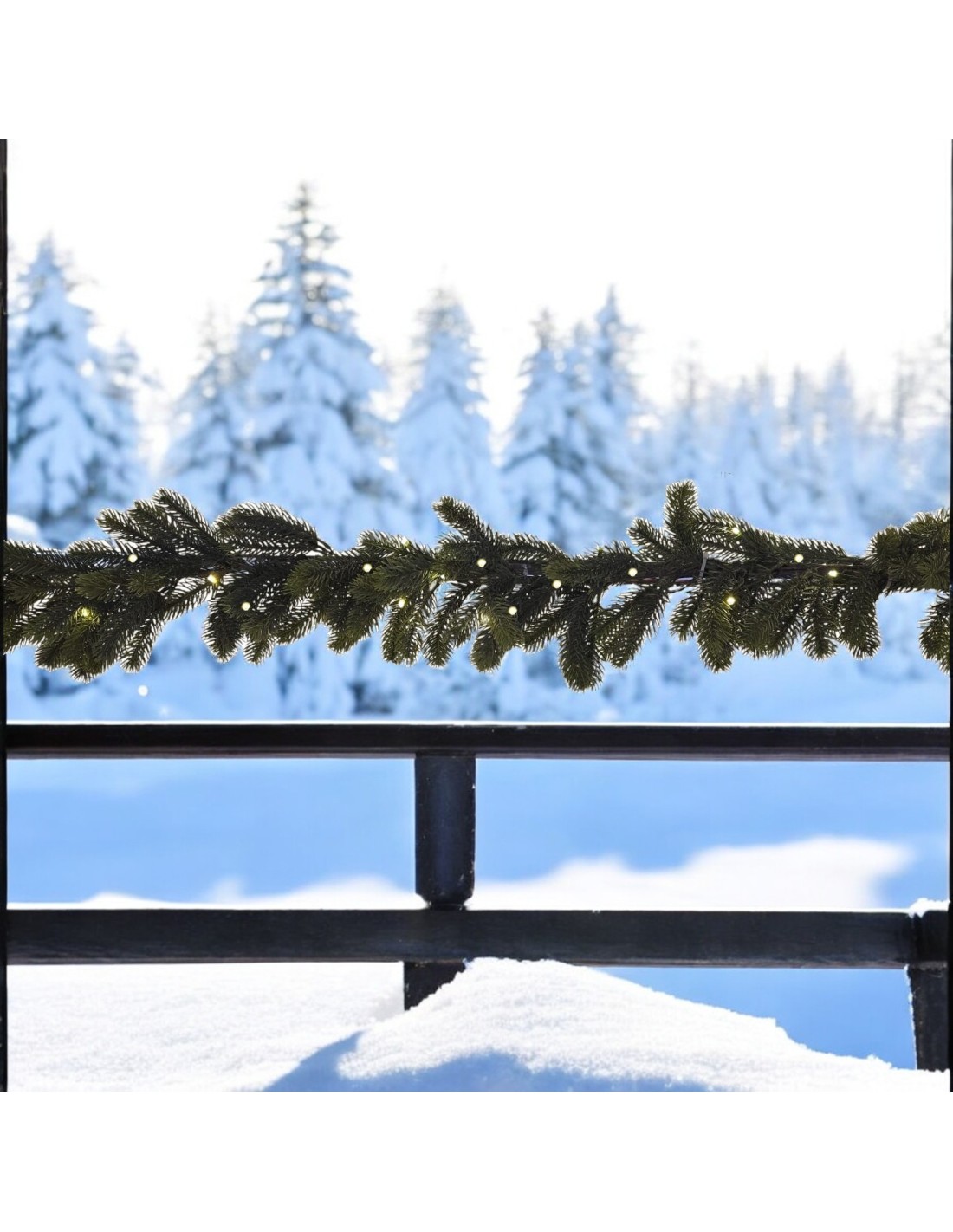 BOE E GHIRLANDE: vendita online Ramo di Natale Abete Alpino Prelit LFA 270xø35cm, 100 LED Bianco Caldo, 252 Punte PE, La magi...
