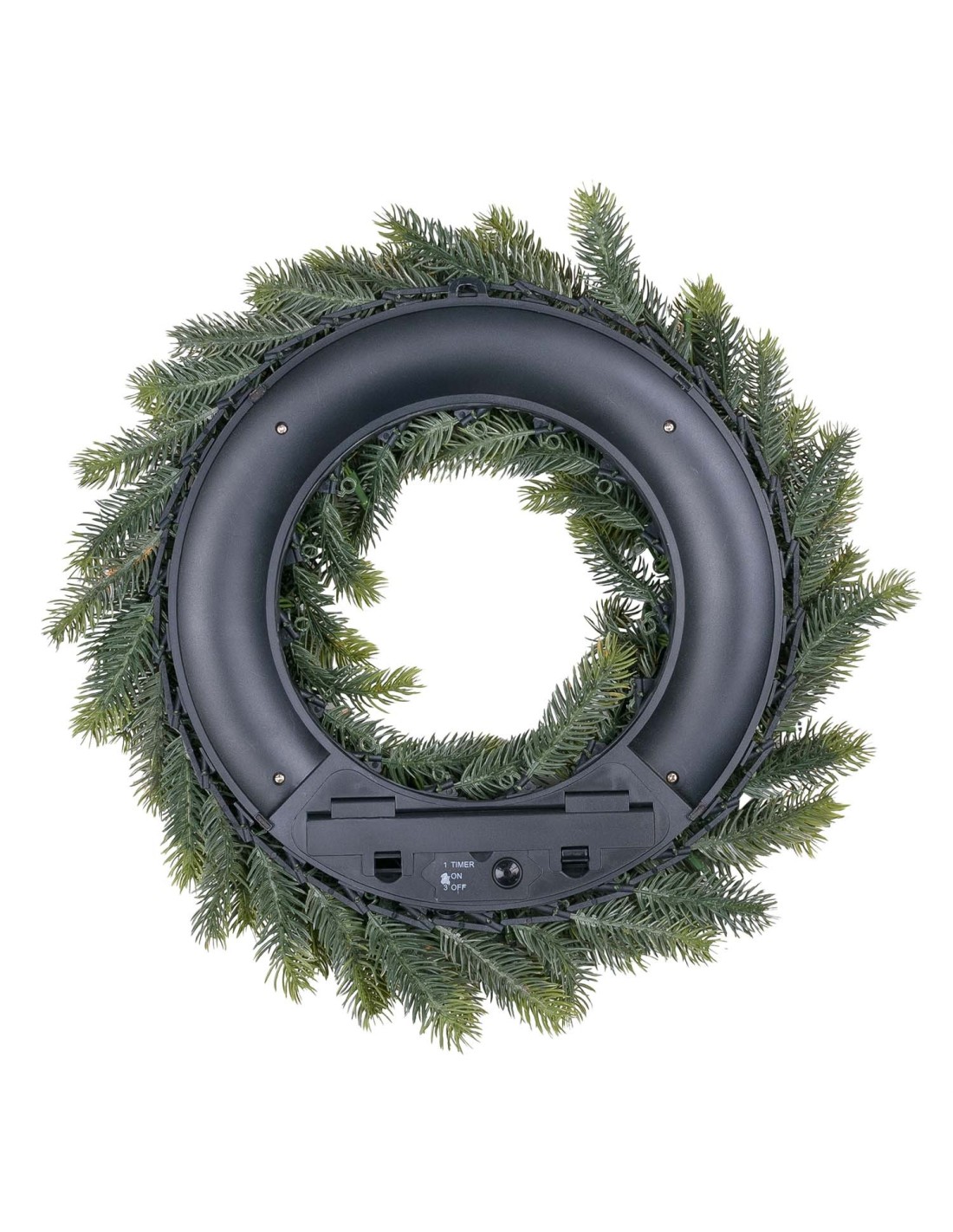 Corona di Natale 40cm con 50led e 4 portacandela | Shop in Casa