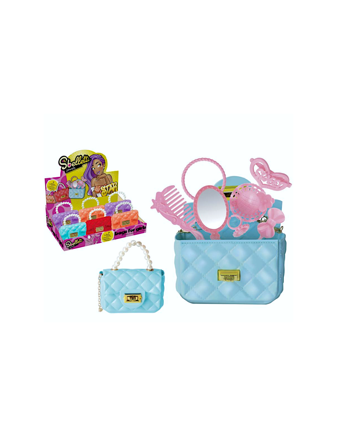 SBELLETTI 43075 BORSETTA CON ACCESSORI ASSORTITO