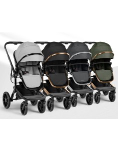 Passeggino Trio 3in1 Irene Grigio Chiaro con Navicella e Seggiolino Auto | shopincasa.it