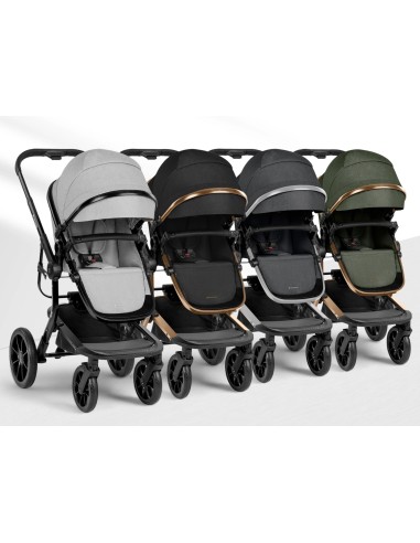 Passeggino Trio 3in1 Irene Grigio Chiaro con Navicella e Seggiolino Auto | shopincasa.it