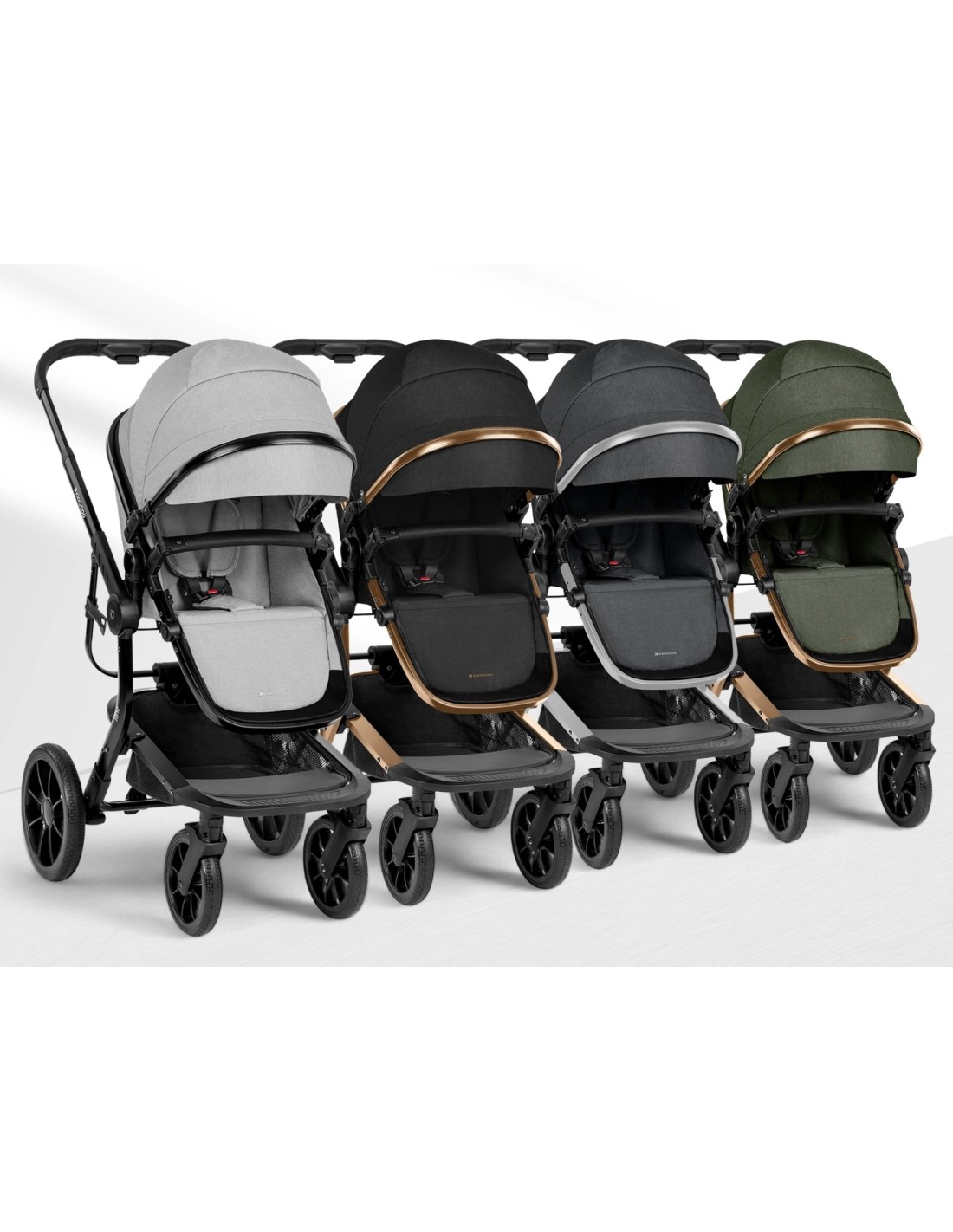 Passeggino Trio 3in1 Irene Grigio Chiaro con Navicella e Seggiolino Auto | shopincasa.it