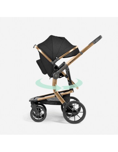 Passeggino Trio 3in1 Irene Black con Navicella e Seggiolino Auto | shopincasa.it