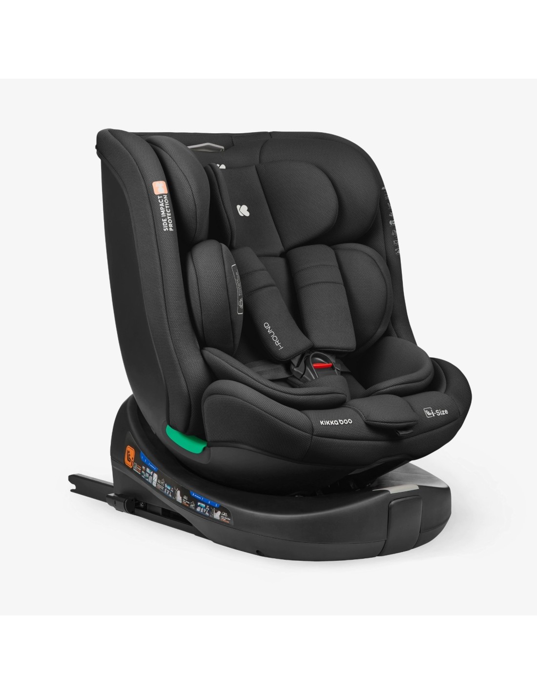 Seggiolino Auto i-ROUND Black i-Size 40-150 cm Girevole | shopincasa.it