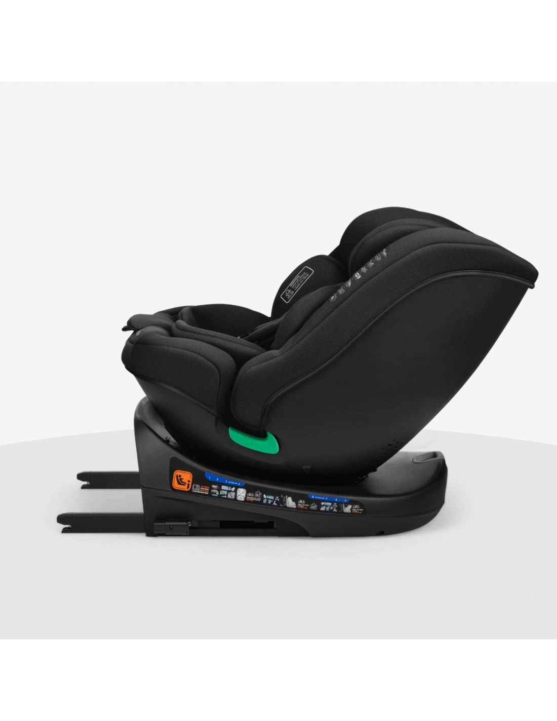 Seggiolino Auto i-ROUND Black i-Size 40-150 cm Girevole | shopincasa.it