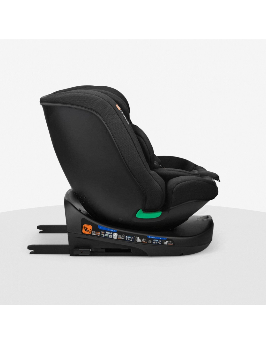 Seggiolino Auto i-ROUND Black i-Size 40-150 cm Girevole | shopincasa.it
