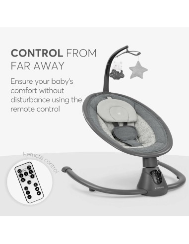 Altalena Elettrica Twiddle Grey Oscillante con Musica | shopincasa.it
