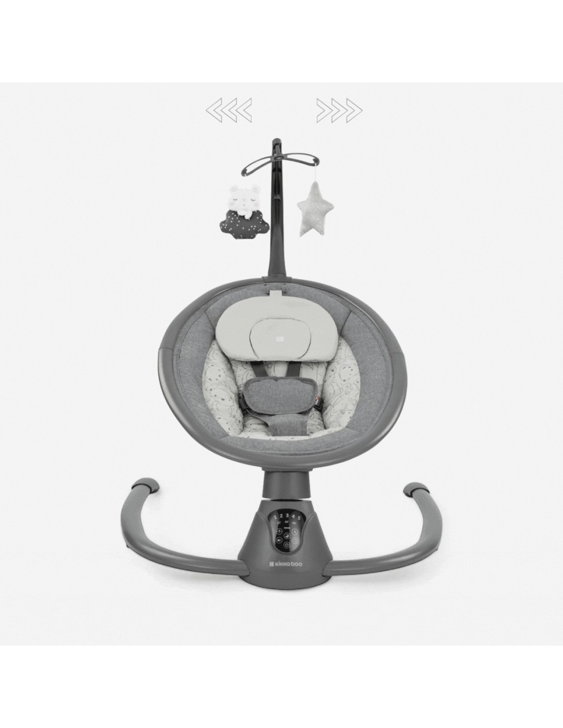 Altalena Elettrica Twiddle Grey Oscillante con Musica | shopincasa.it