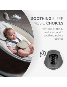 Altalena Elettrica Twiddle Beige Oscillante con Musica | shopincasa.it