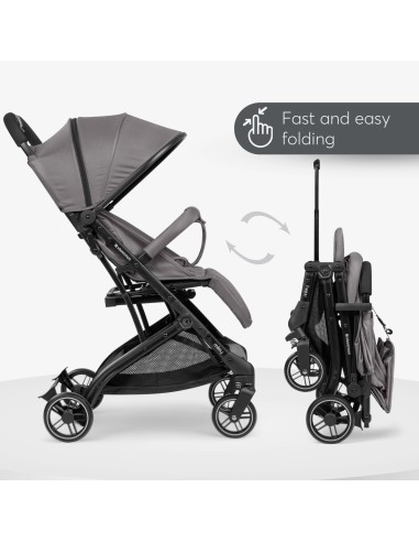 Passeggino Miley Grigio Scuro Leggero e Compatto | shopincasa.it