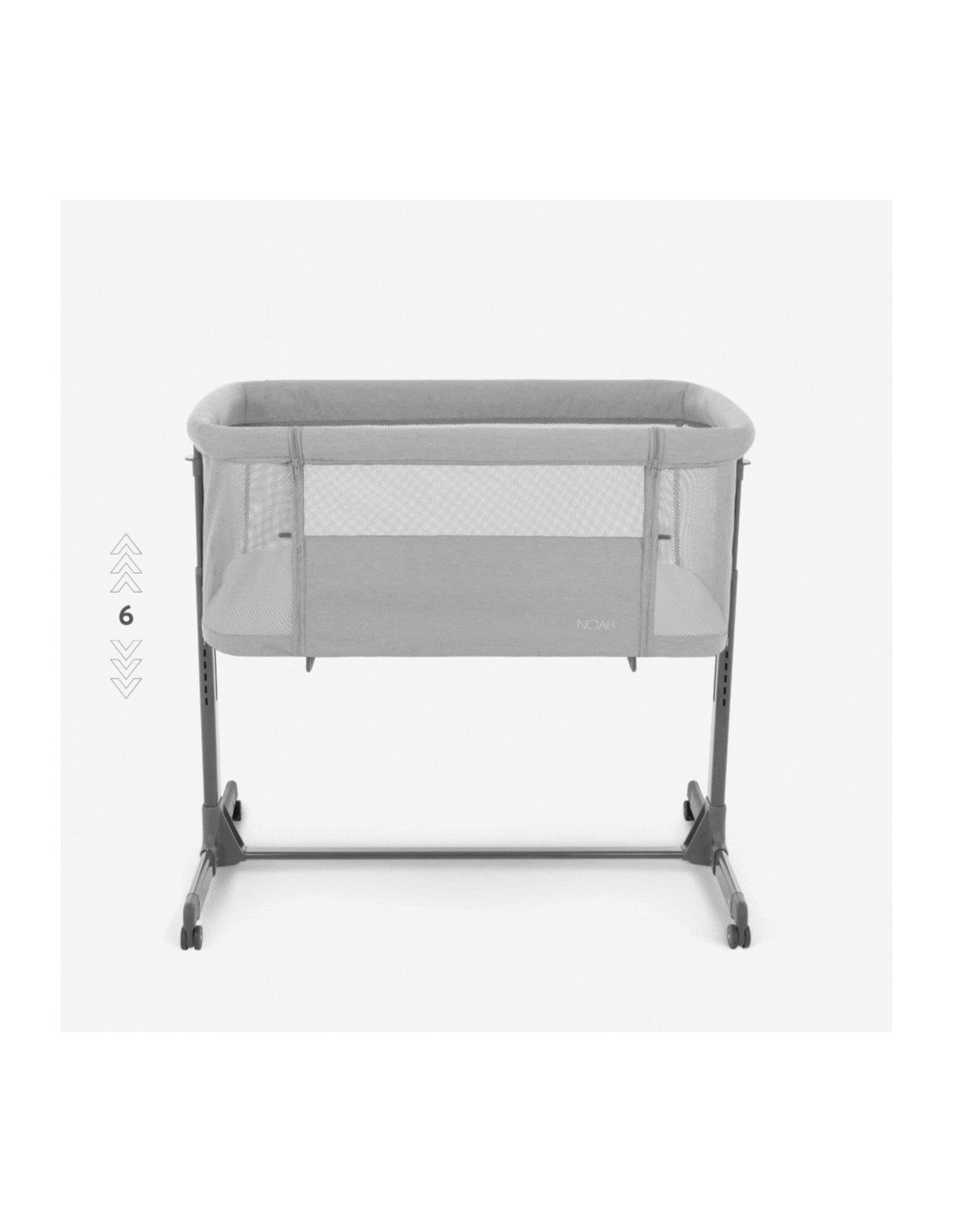 Culla Next to Me Noah Grigio Chiaro Regolabile | shopincasa.it