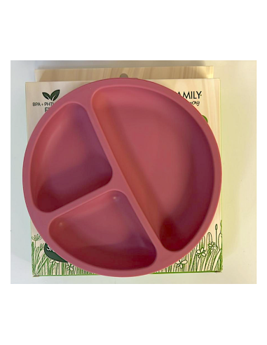 UNF 410 PIATTO PAPPA IN SILICONE        BLUSH