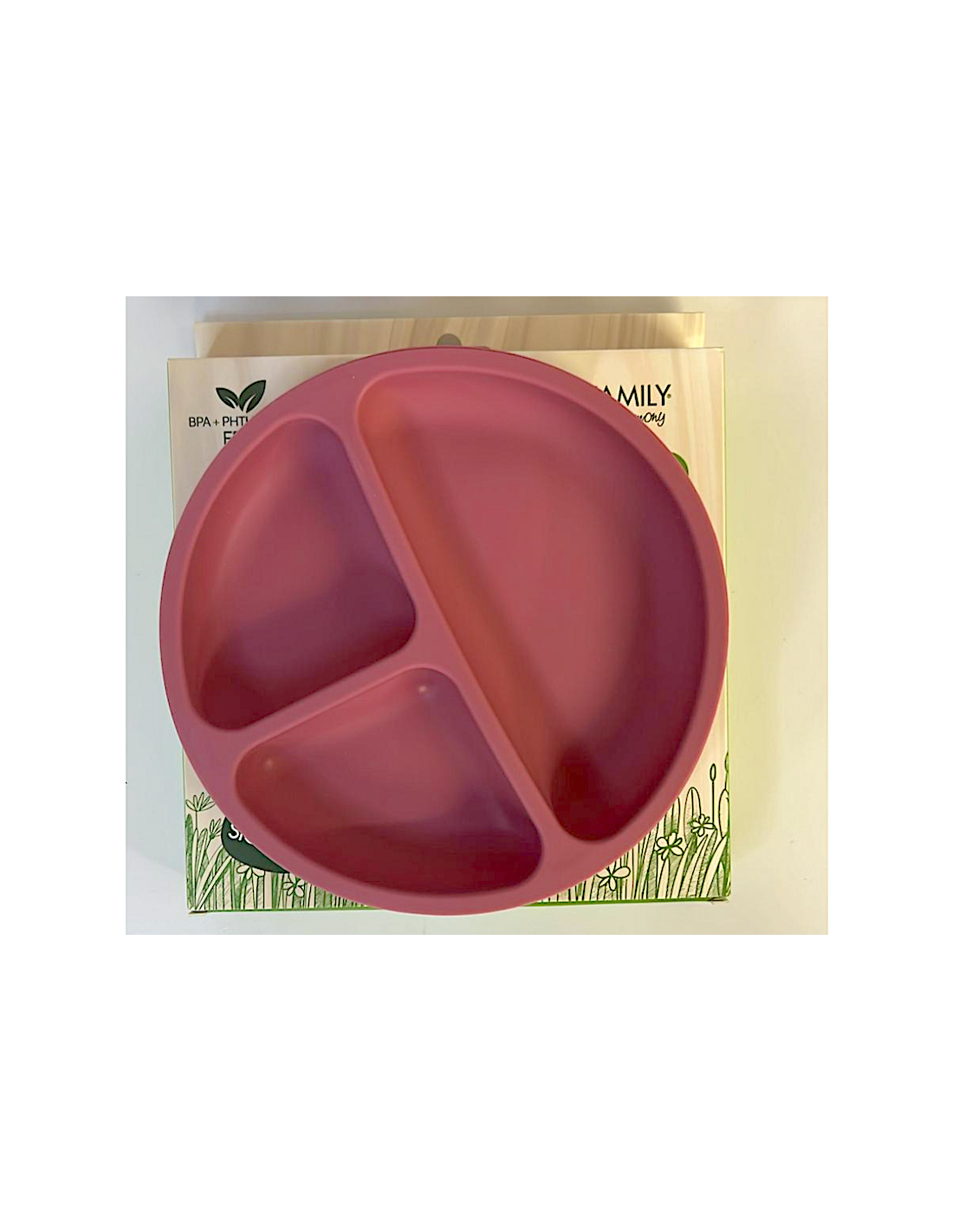UNF 410 PIATTO PAPPA IN SILICONE        BLUSH