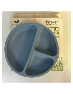 UNF 409 PIATTO PAPPA IN SILICONE        SKY