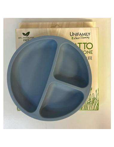 UNF 409 PIATTO PAPPA IN SILICONE        SKY