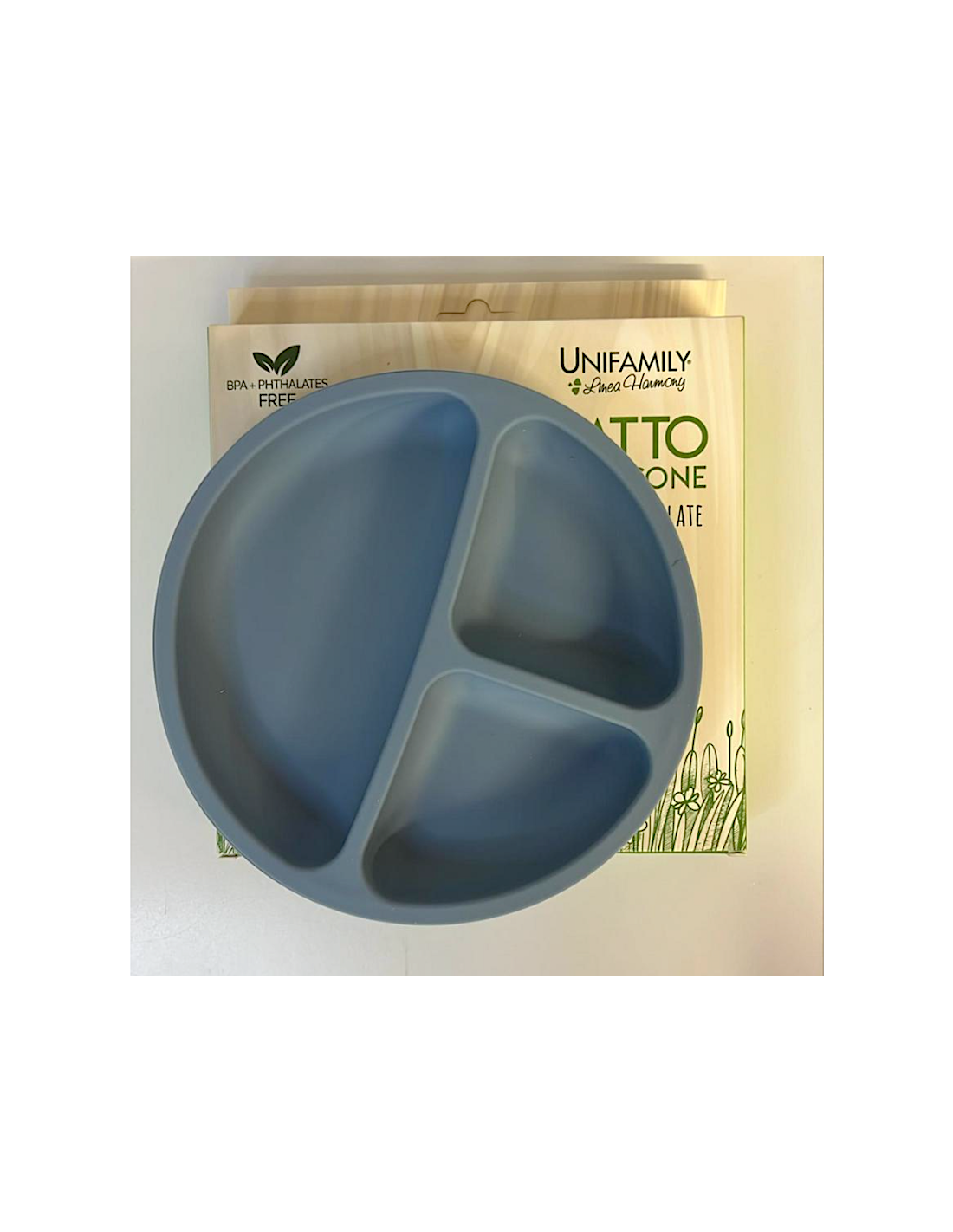 UNF 409 PIATTO PAPPA IN SILICONE        SKY
